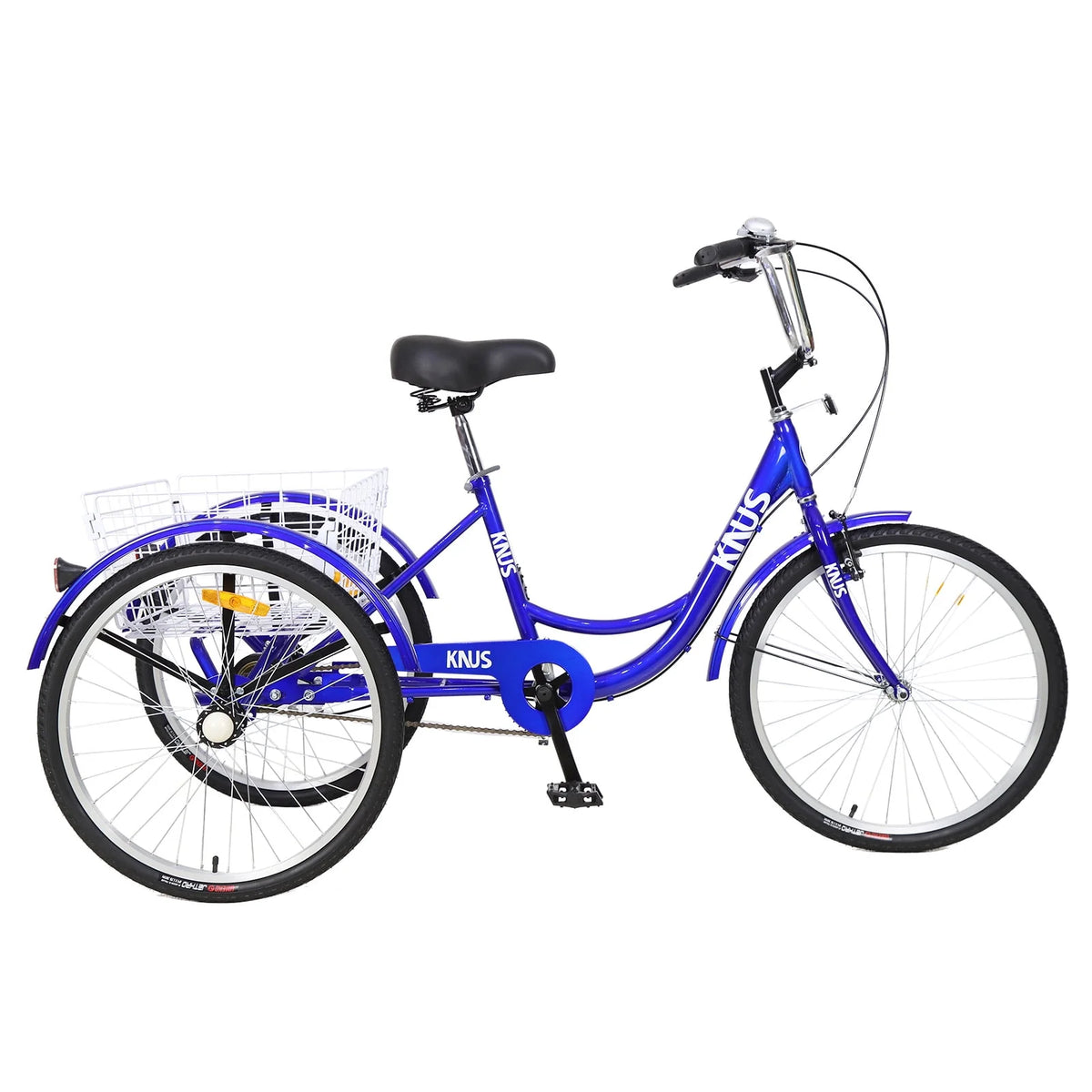 26 Inch Single Speed Adult Tricycle with Shopping Basket W453