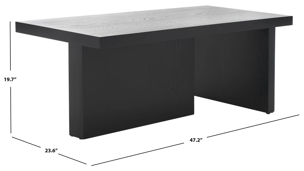 Black Rectangle Coffee Table Z9726