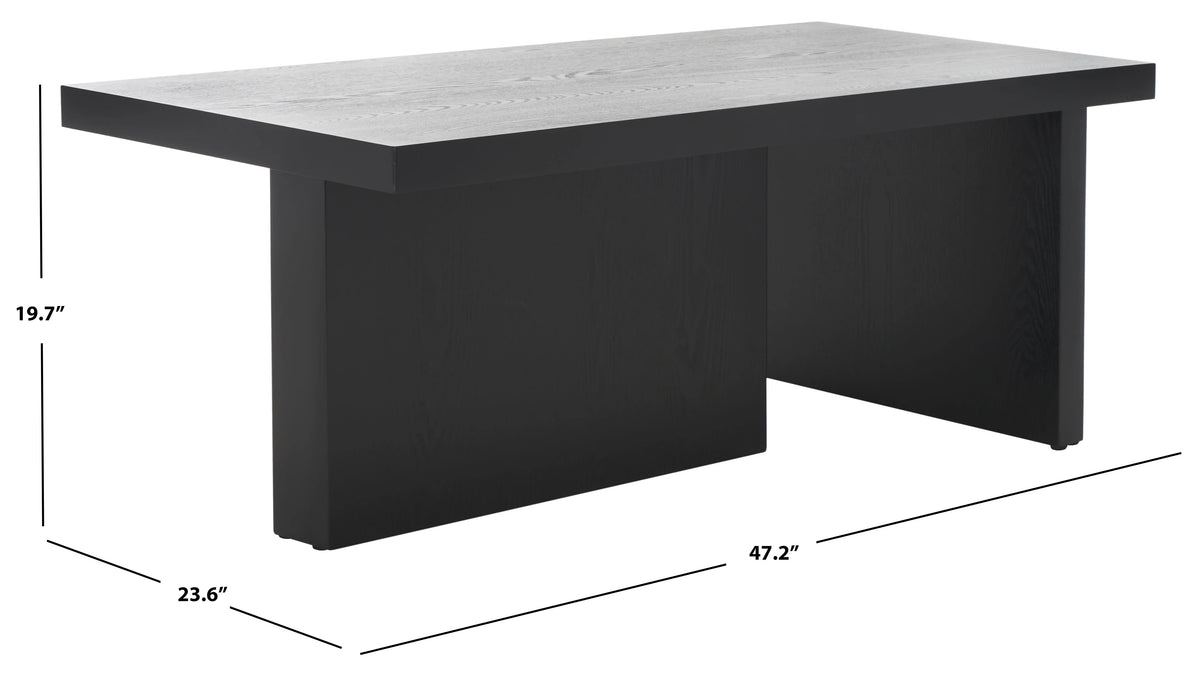 Black Rectangle Coffee Table Z9726