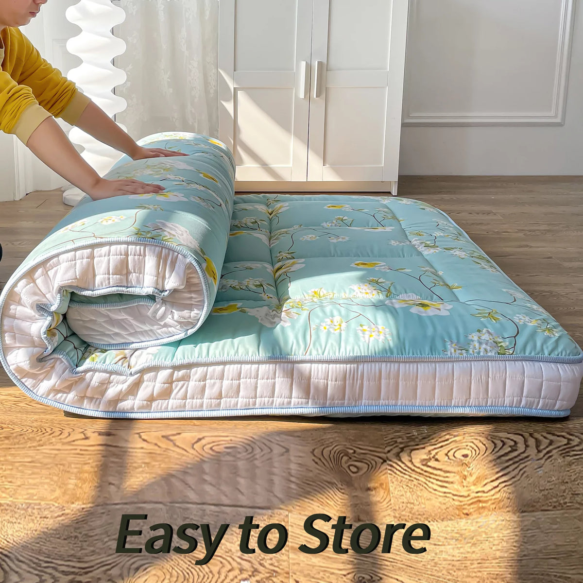 Twin Size Quilted Folding Futon Mattress Z4911