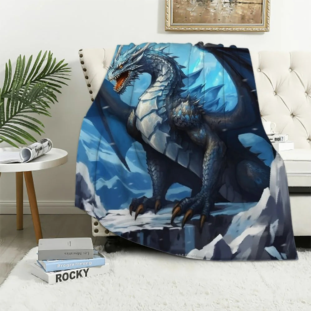 Dragon Throw Blanket Soft Cozy Warm Blanket I999