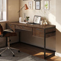 60 inch Wide Solid Acacia Wood Desk E3838