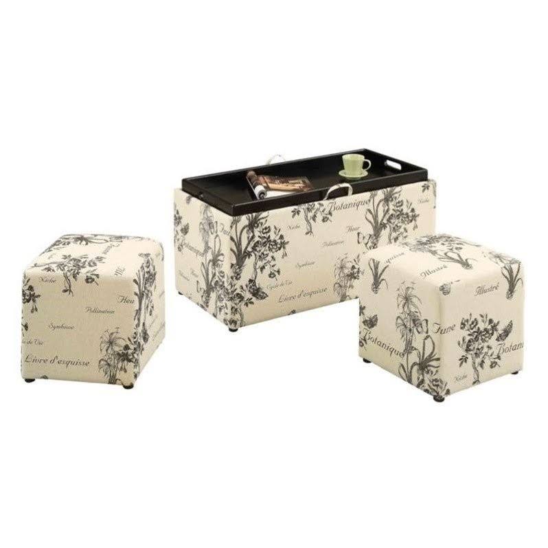 Storage Bench with Ottomans R584