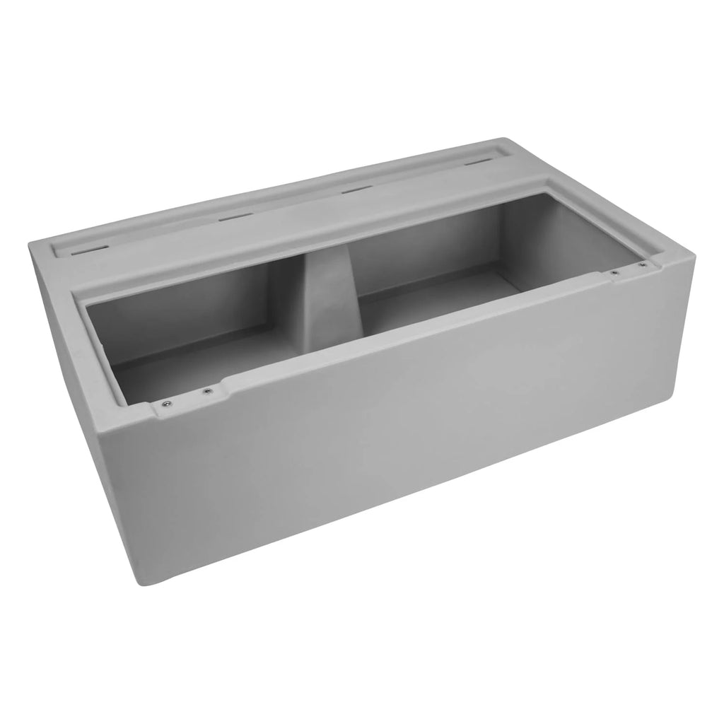 White Pontoon Bench Seat Base F72705