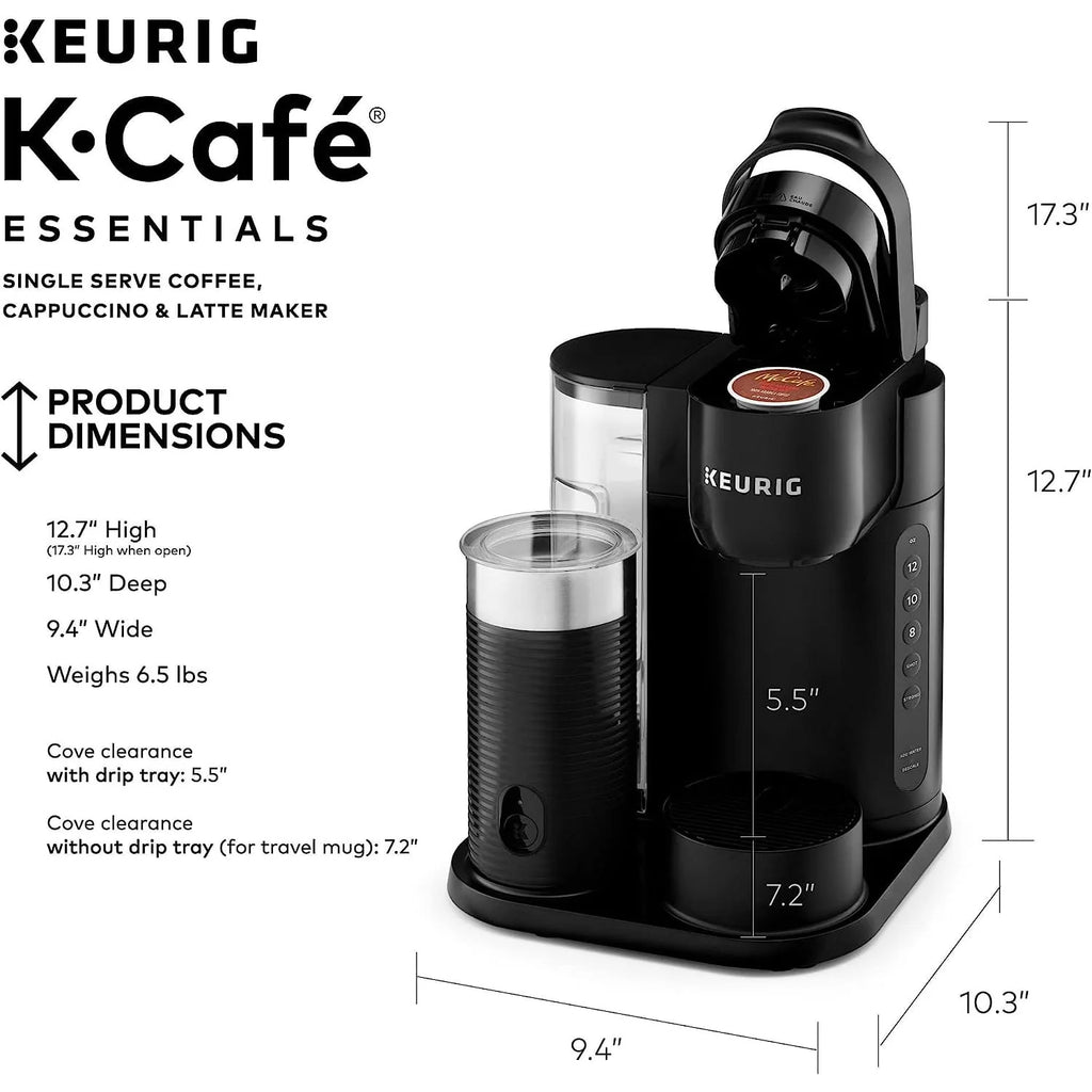 Black Single Serve Coffee, Latte and Cappuccino Maker N8475
