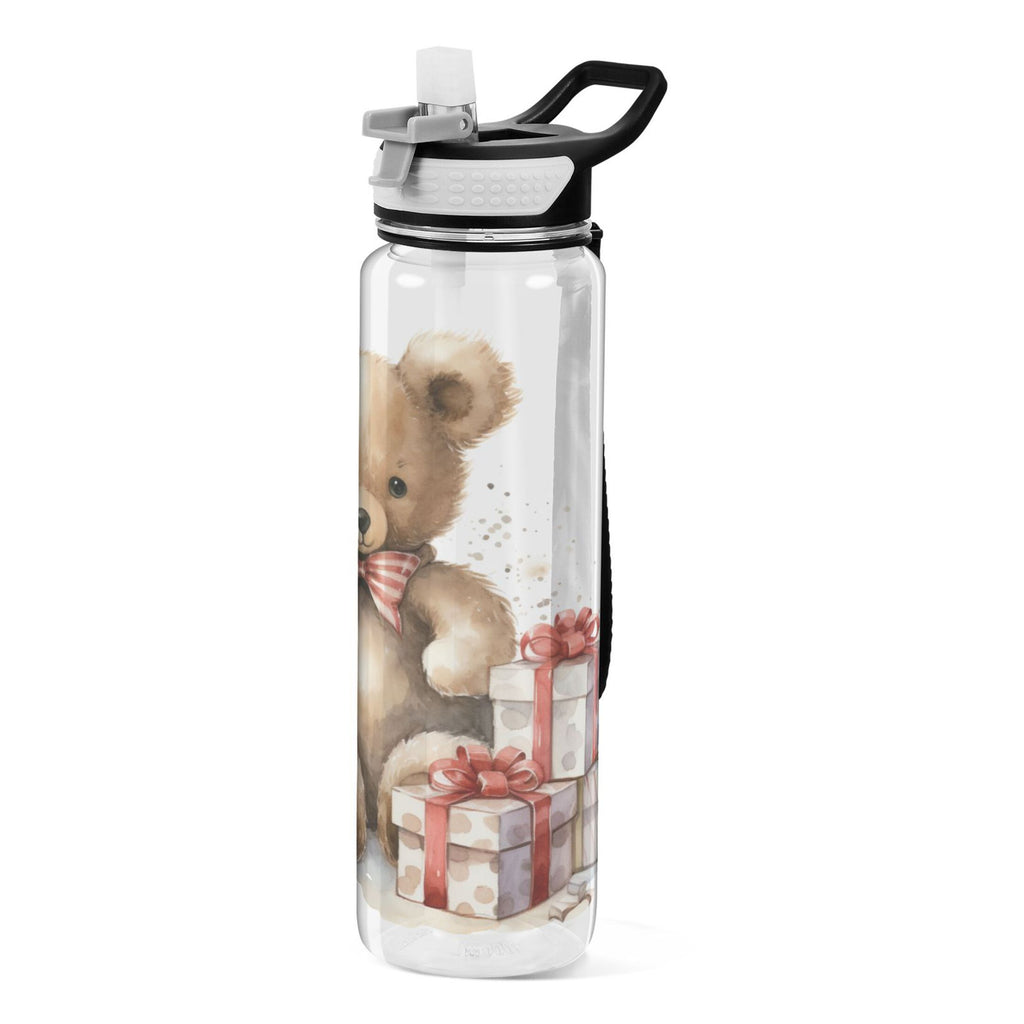 Clear 32oz Tritan Water Bottle with Straw L9313
