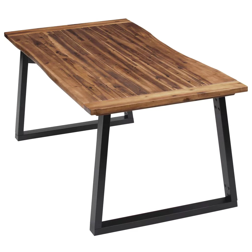 Solid Acacia Wood Dining Table Z96517