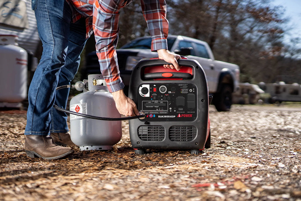 3,800-Watt Dual Fuel Portable Inverter Generator with CO Sensor I49981