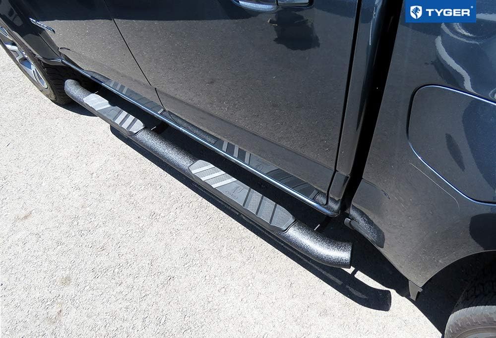Compatible with 2015-2022 Chevy Colorado / GMC Canyon Crew Cab 3.5 W Textured Black Side Steps V3688