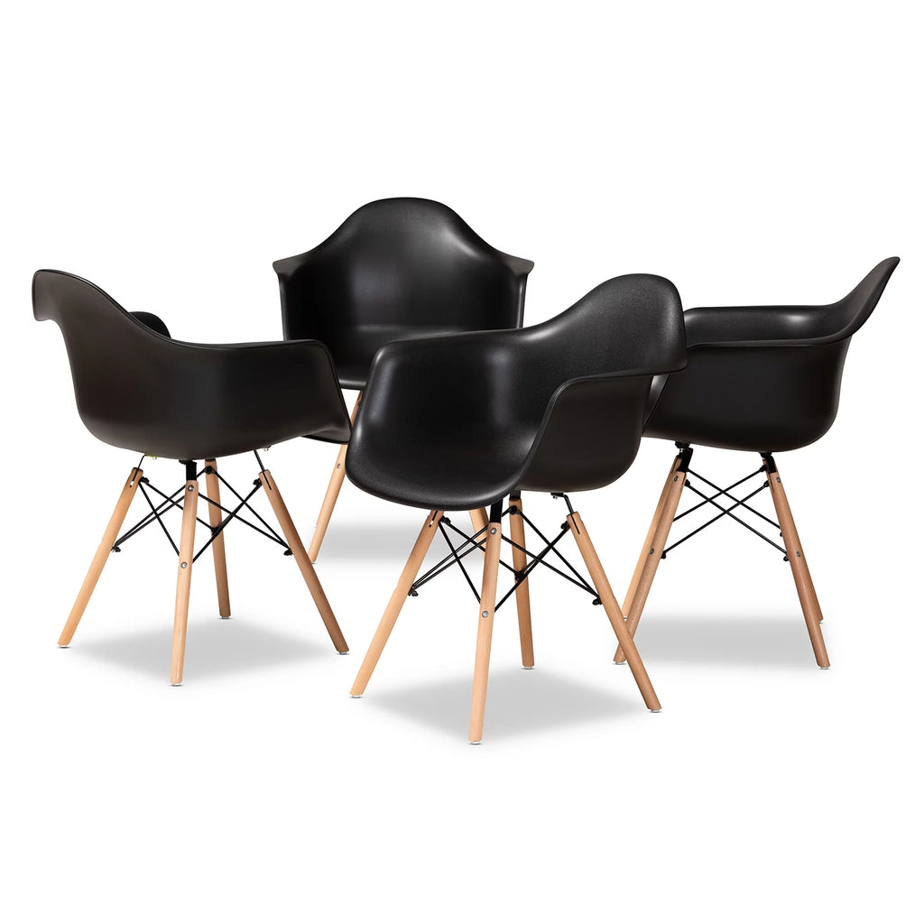 Black Dining Chair Set of 4 I9987
