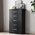 Black 5 Drawer Dresser T40452