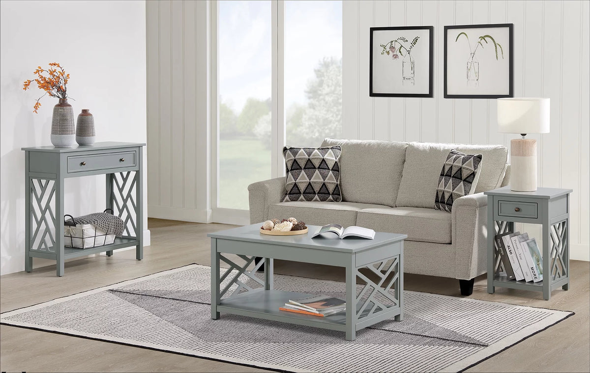 36" Coffee Table, End Table and Console/TV Table, Set of 3 L916580
