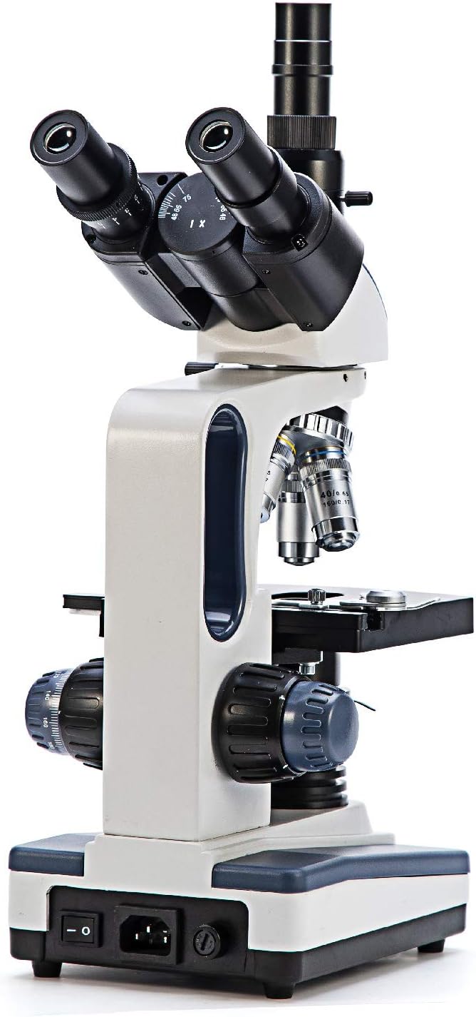 40X-2500X Trinocular Compound Lab Microscope with Mechanical Stage G238676