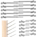 10Set 1/8 Cable Railing Kit T316 Stainless Steel Hardware Angle 180° Adjustable D337440