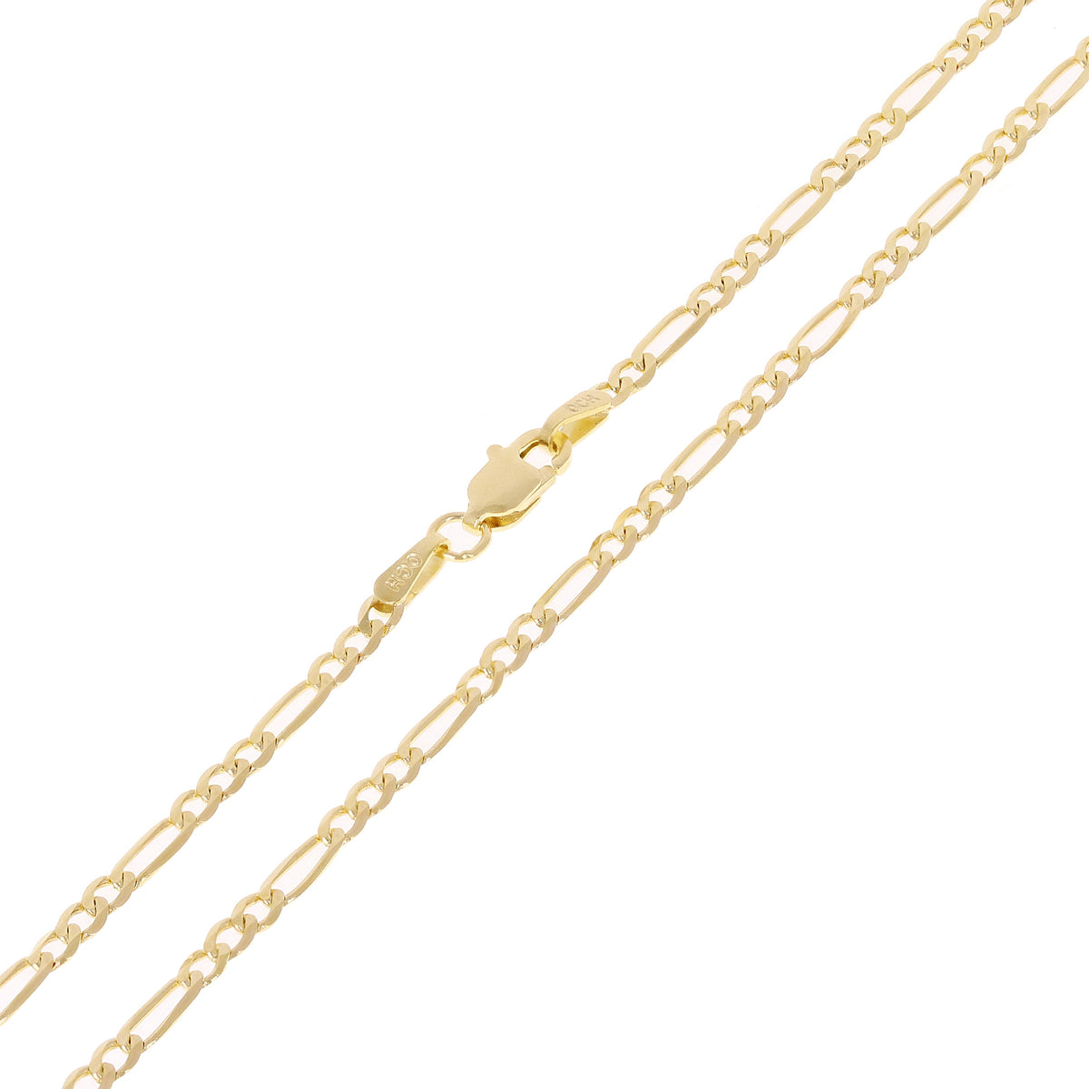 14k Yellow Gold Figaro Chain Necklace 20" 3mm 7 grams G888025