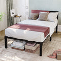 Twin Size Metal Bed Frame with Headboard K503741