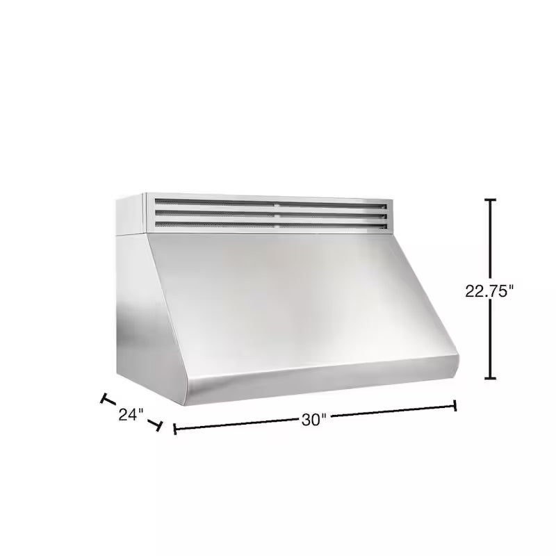 600 CFM Convertible Under Cabinet Range Hood in Stainless Steel U455
