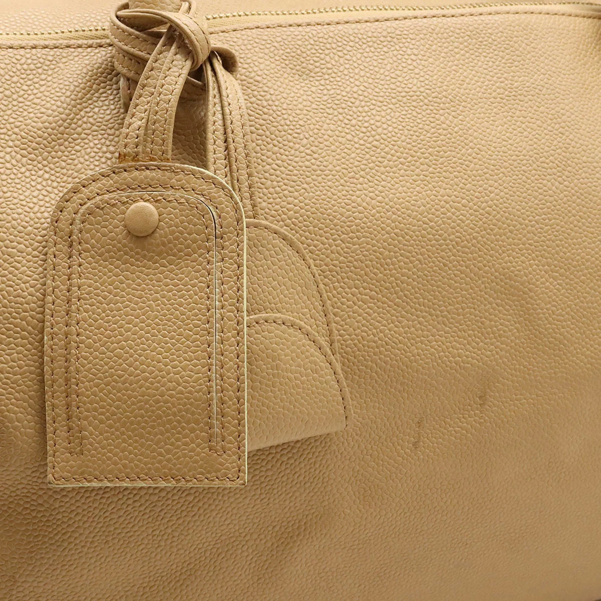 Pre-Owned Beige Caviar Skin Tote Bag J157