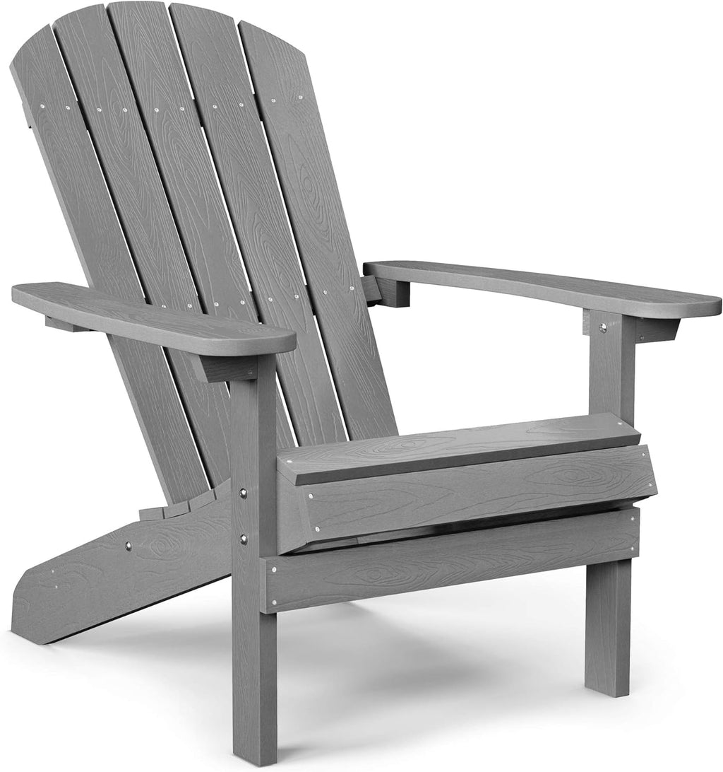 Black Plastic Adirondack Chair Z653