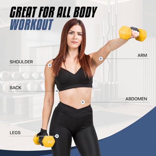 Anti-Slip Neoprene Coated Hexagon Dumbbell Set X89502