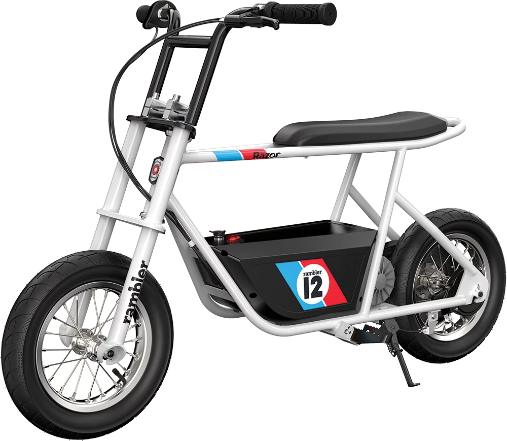 White 12" Air-Filled Tires Seated Electric Scooter P184855