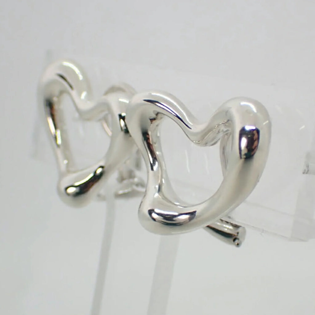 925 Open Heart Earrings H30790