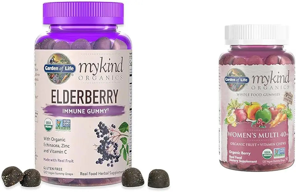 Organic Elderberry Gummies Immune Support Supplement F5875