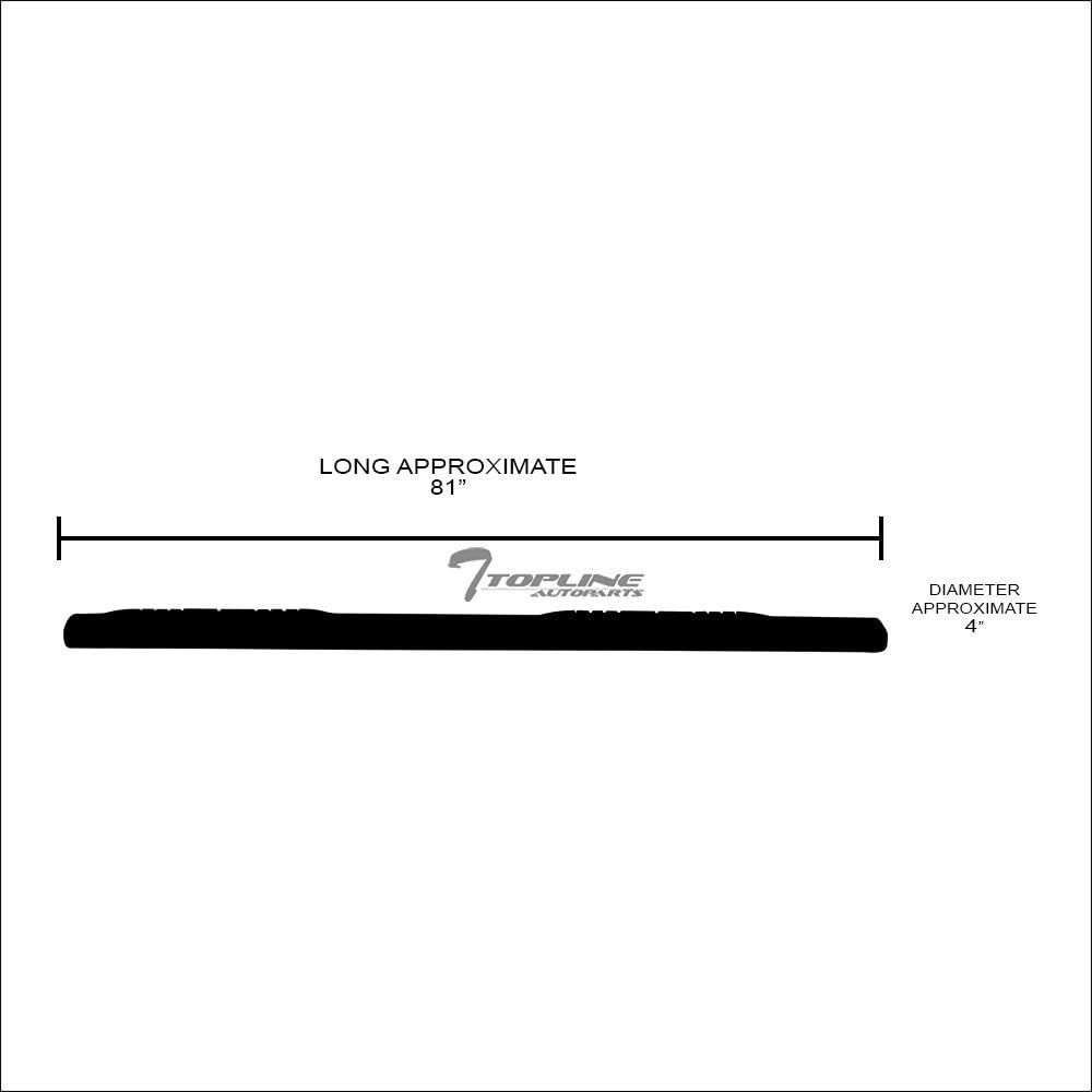 4" Oval Polished Stainless Steel Side Step Nerf Bars Running Boards D561969