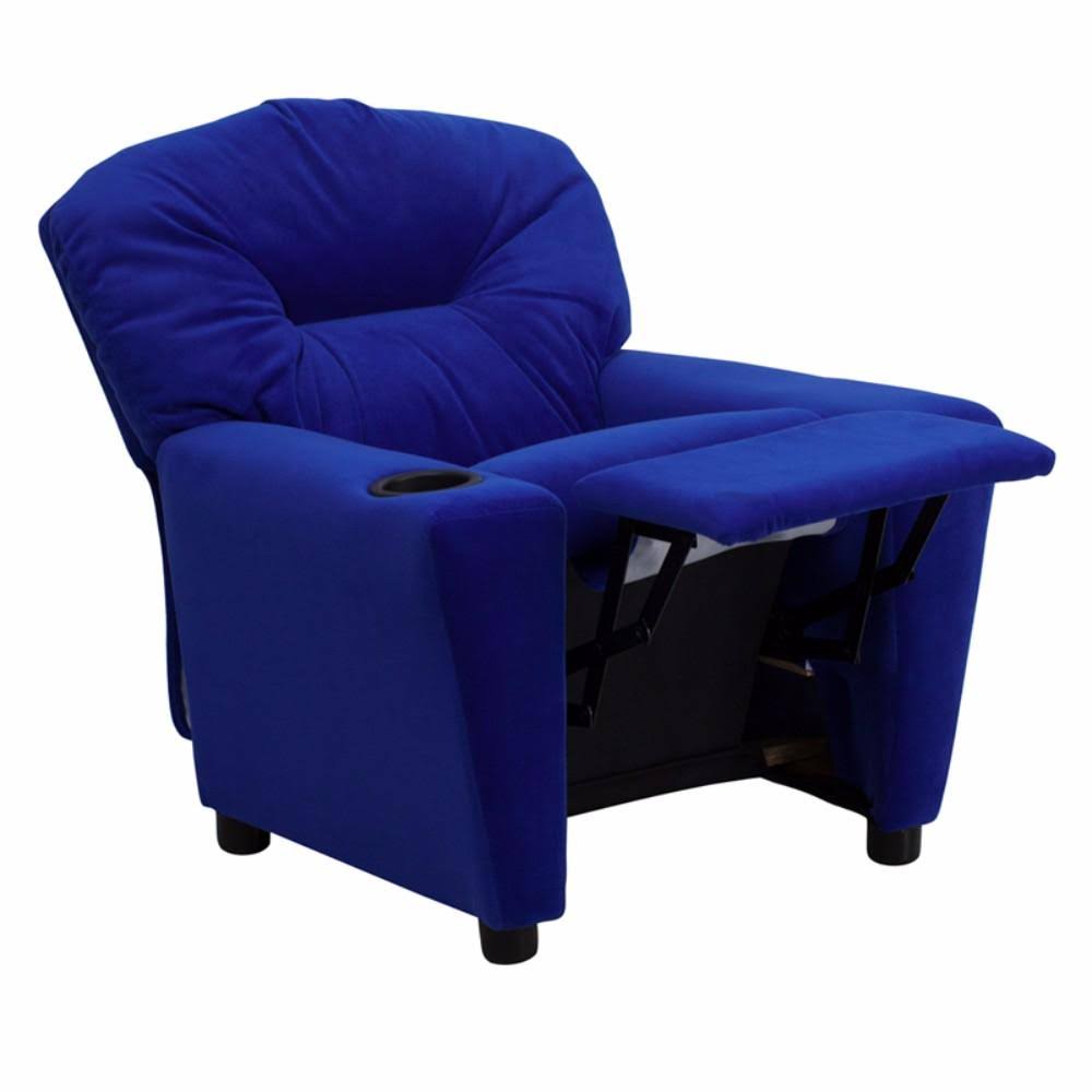 Avocado Microfiber Kids Recliner with Cup Holder C665