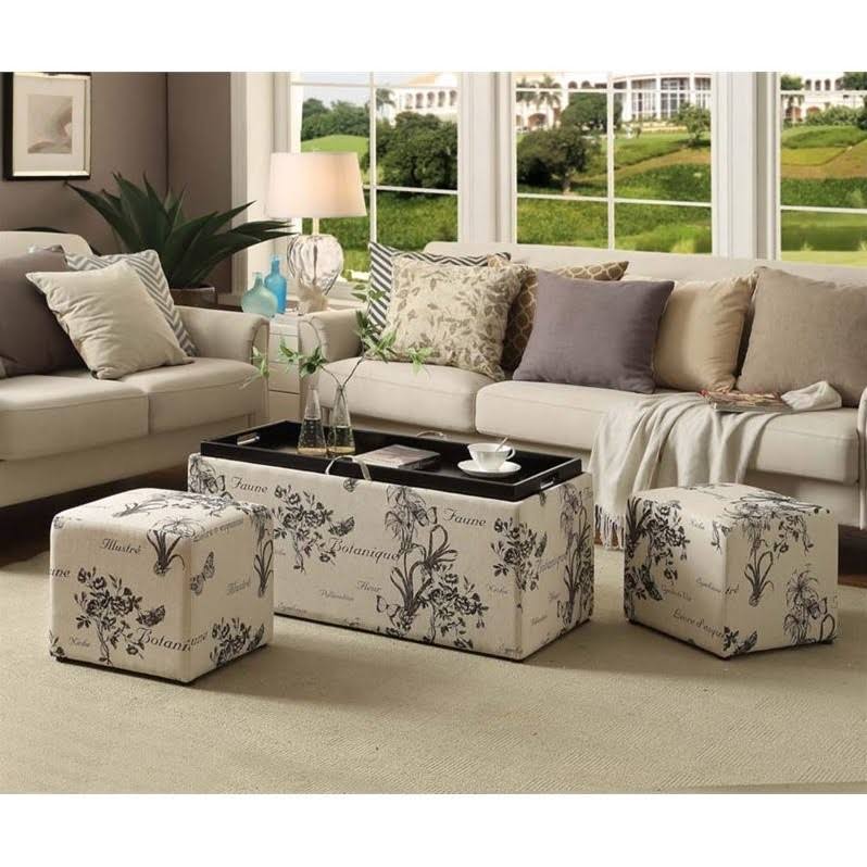Storage Bench with Ottomans R584
