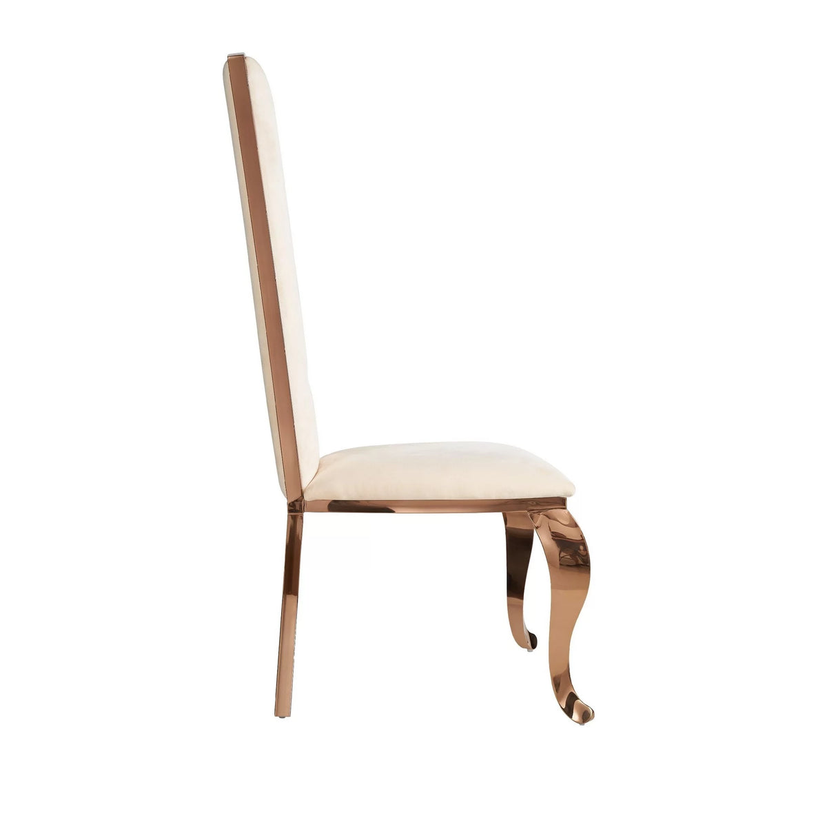 Beige Velour Set of 2 Dining Chair M616439