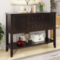 Vintage Console Table with Four Small Drawers and Bottom Shelf M877182