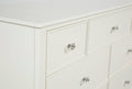 White 7 Drawer Wood Dresser F708