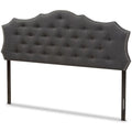 Tufted Queen Panel Headboard in Dark Gray W56981
