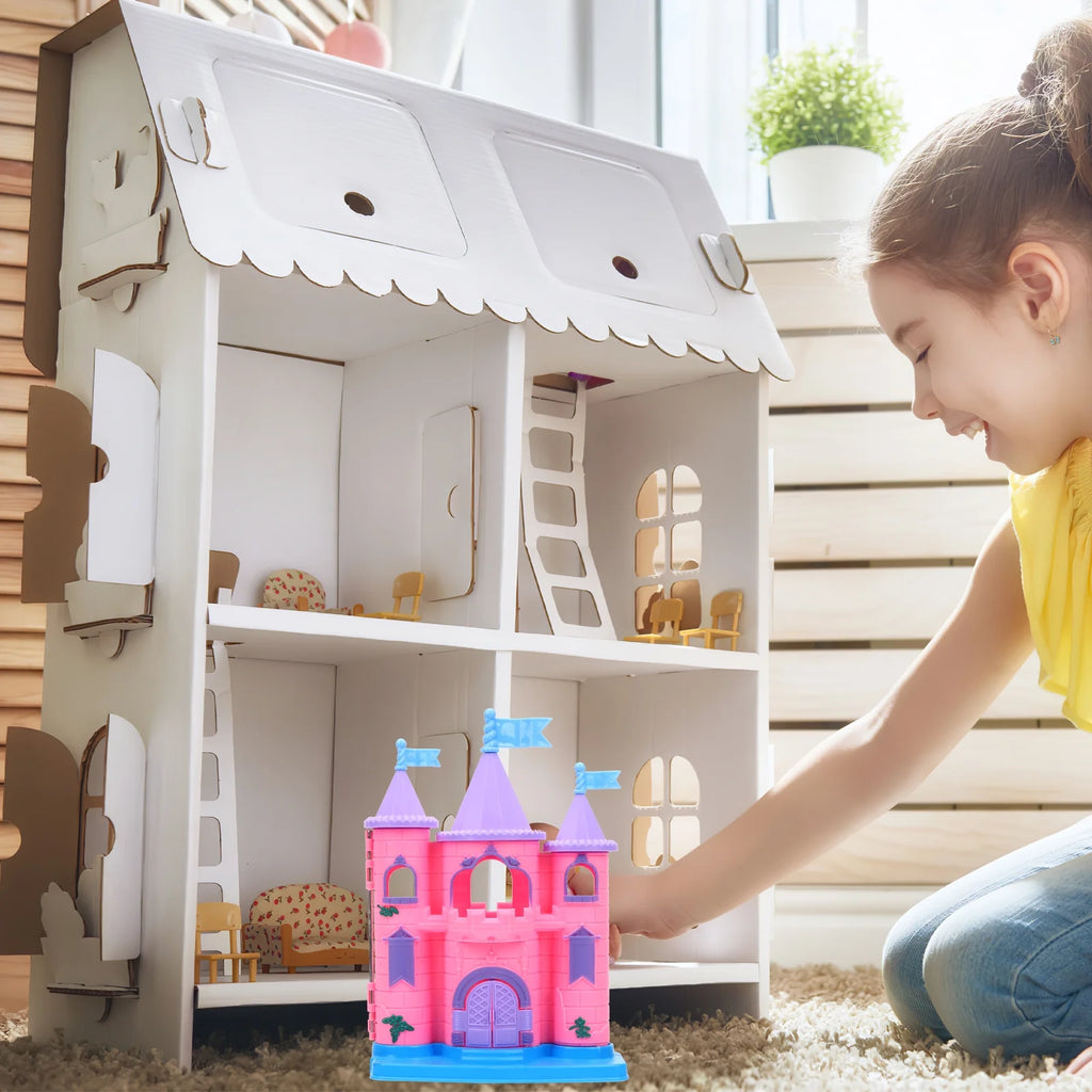 Luxury Plastic Dollhouse Castle Kit 2 Pcs F184972