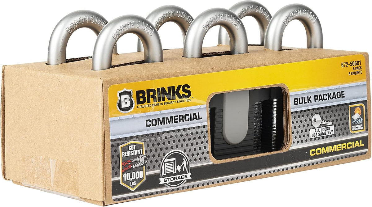 50mm Laminated Steel Keyed Padlock 6-Pack M781882