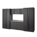 Heavy Duty Welded Steel Garage Storage System in Black Q525