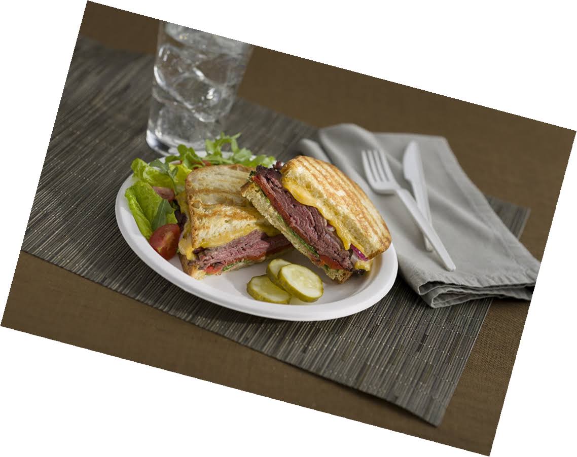 500-Count 9-Inch Compostable Sugar Cane Fiber Plate A618572