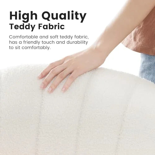 Armless Ergonomic Fabric Padded Wide Seat Desk Chair H71896