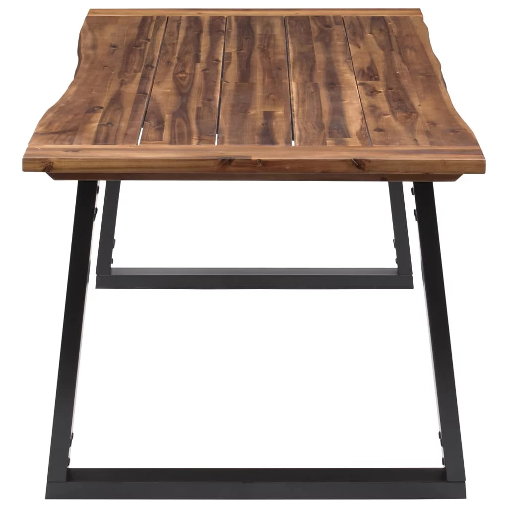 Solid Acacia Wood Dining Table Z96517