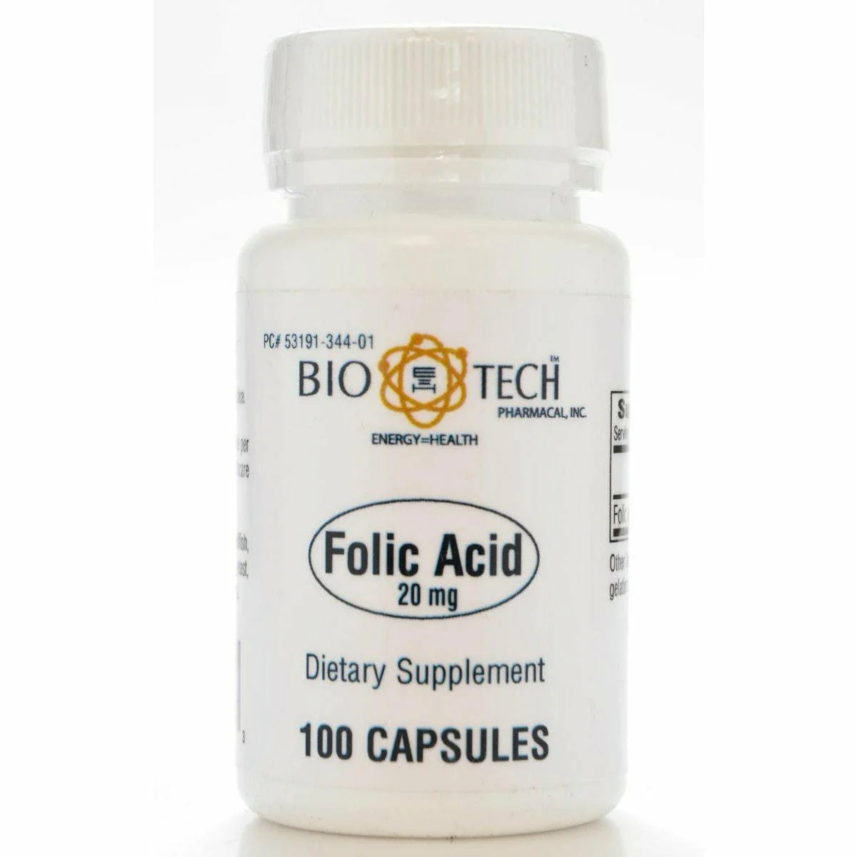 Folic Acid 20 mg 100 caps Z1880
