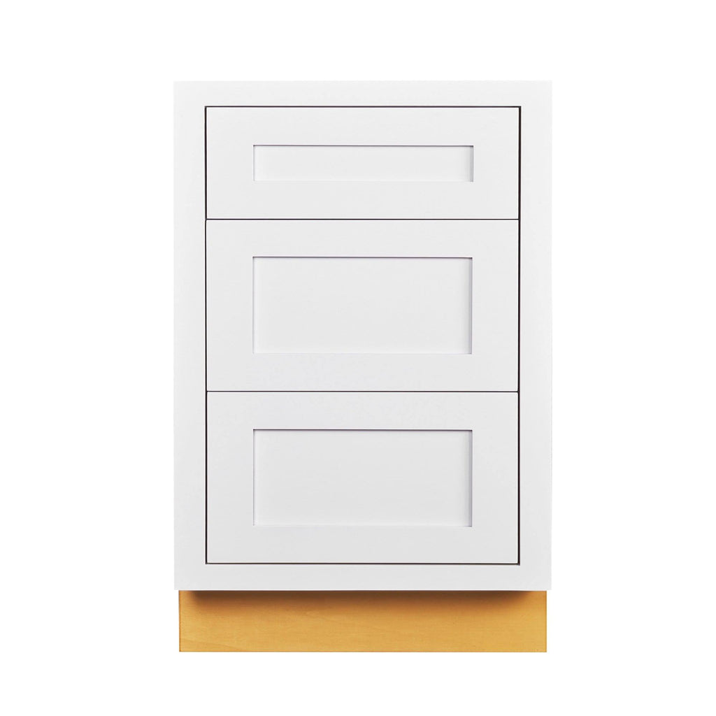 Snow White 21 inch Wide 3 Drawer Base Cabinet V299961