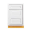 Snow White 21 inch Wide 3 Drawer Base Cabinet V299961