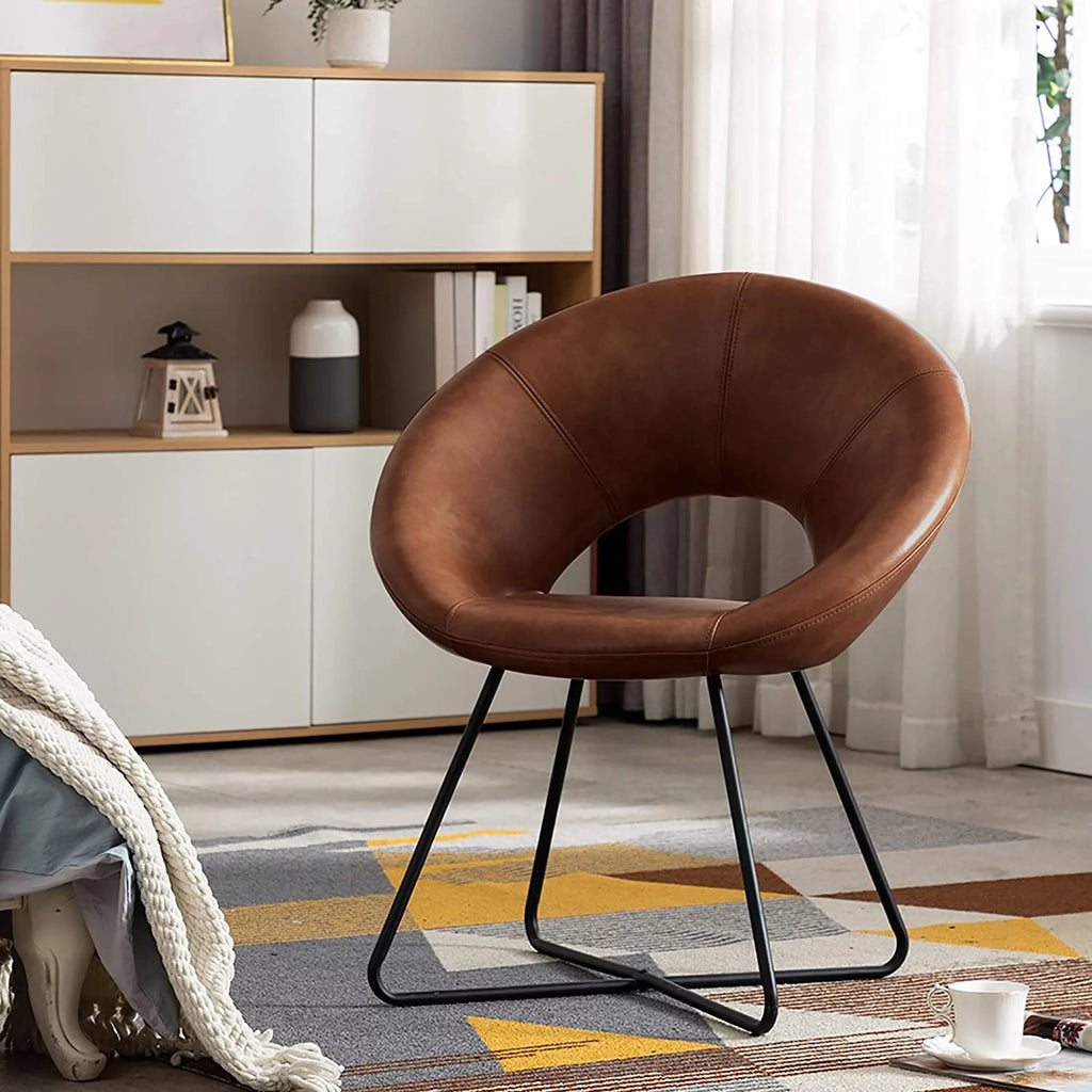 Pink Velvet Upholstered Accent Chair with Golden Metal Legs I873050