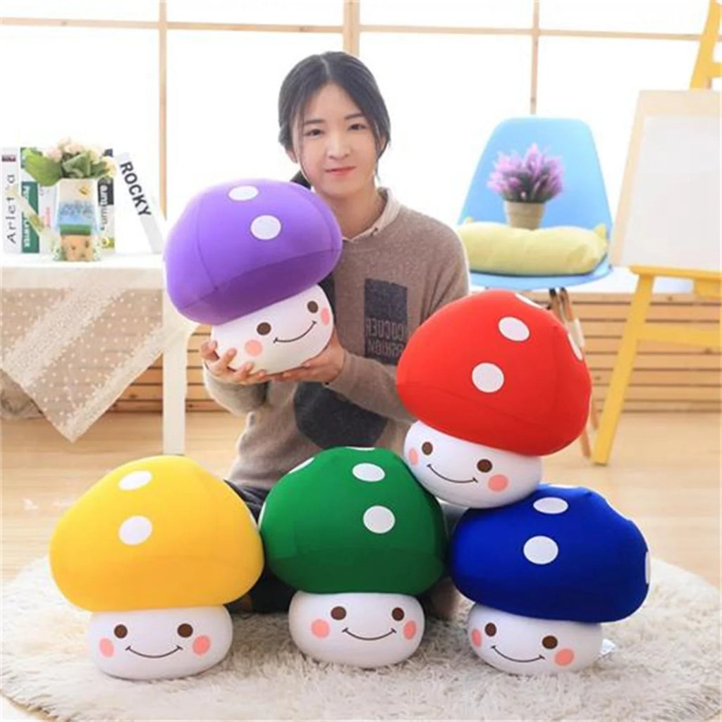 Mushroom Shaped Throw Pillow Plush Toy B8880