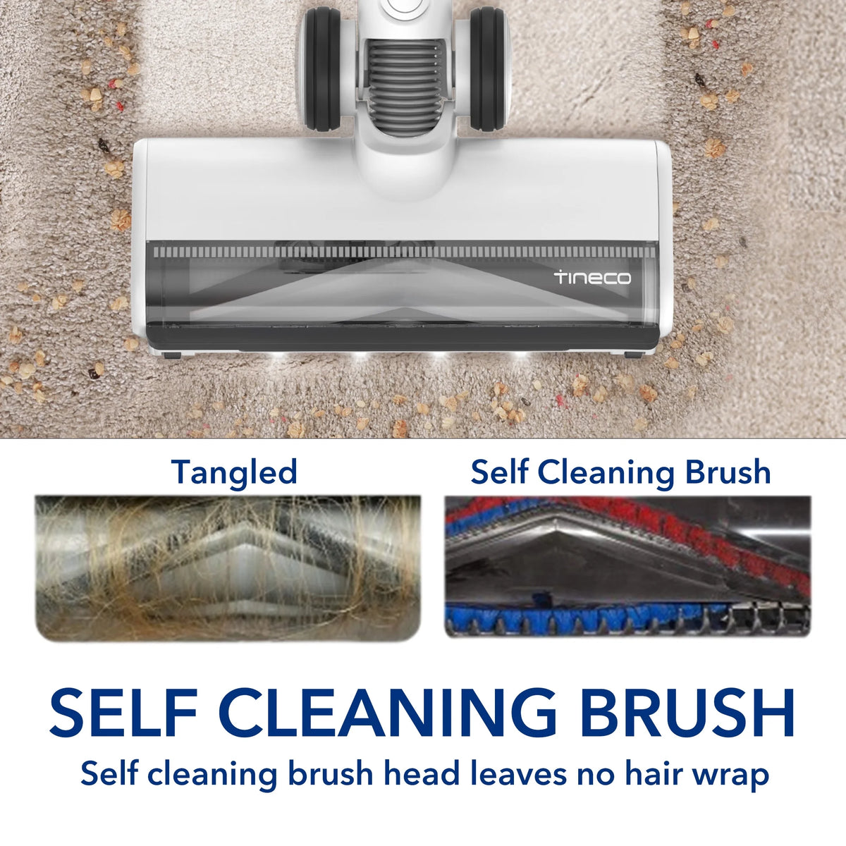 Cordless Stick Vacuum Cleaner with ZeroTangle Brush Head O887
