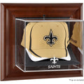 Brown Framed Wall-Mountable Baseball Cap Display Case J61082