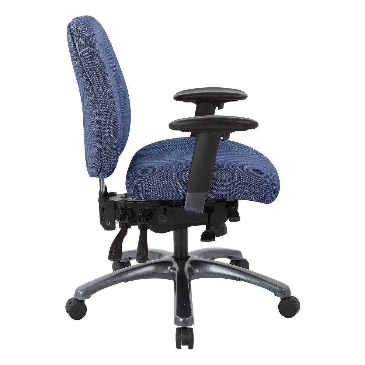 Jet Mid-Office Chair with Seat Slider and Titanium Finish Base M403351