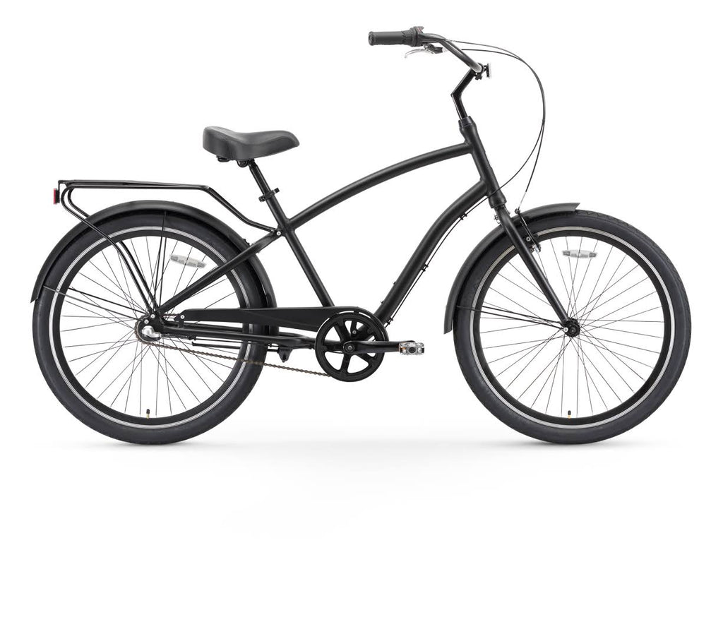 26x22 3 Speed Steel Sport Hybrid Cruiser Bicycle Q972