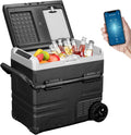 12 Volt Dual Zone Car Fridge Freezer Electric Compressor Cooler, Black S108585